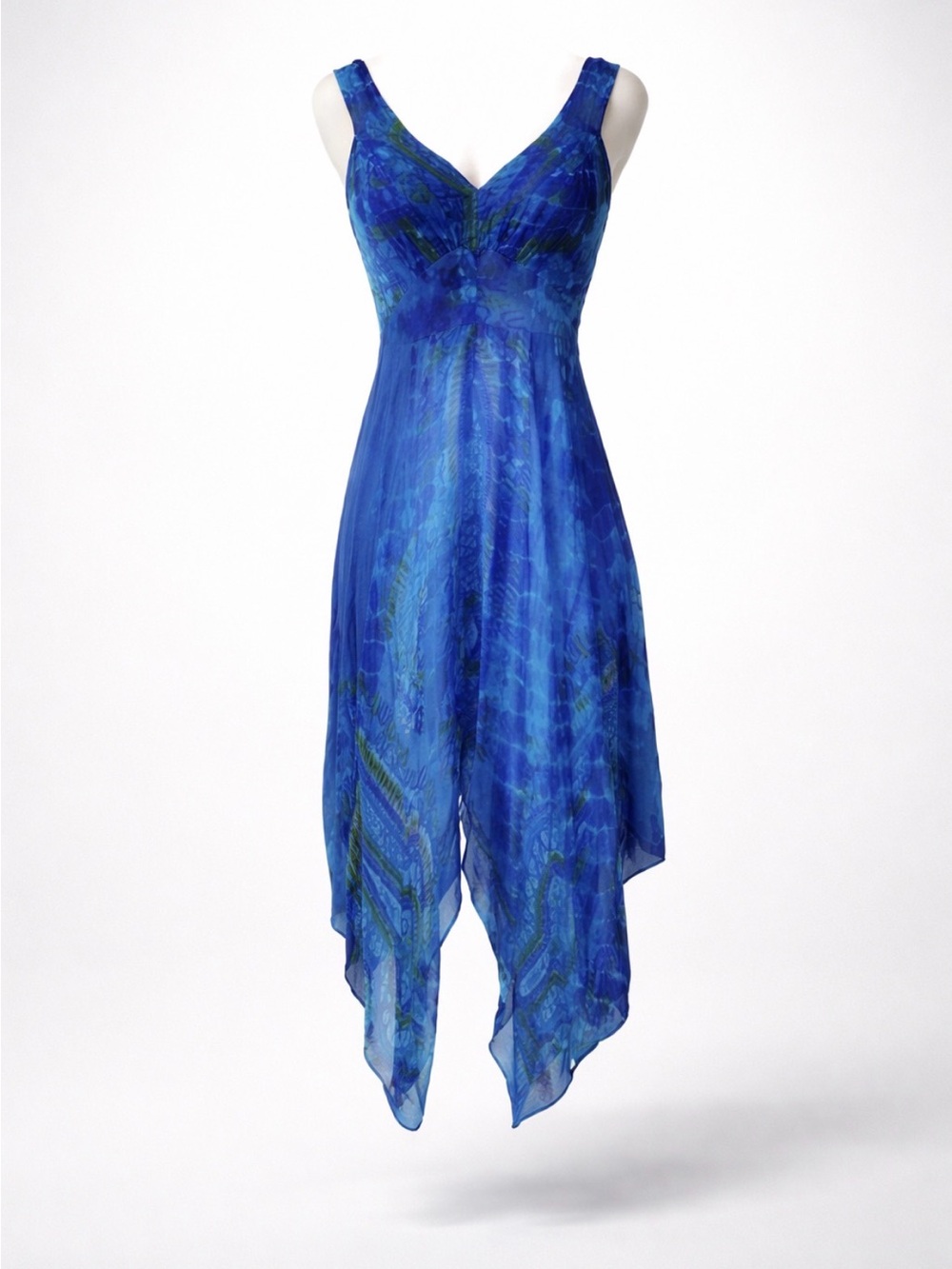 ❤️ Stunning Vibrant Blue Asymmetrical Dress